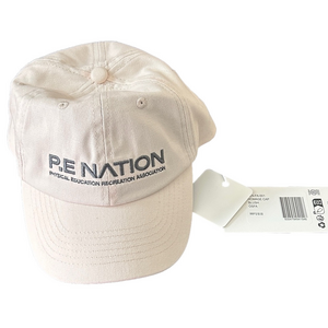 P.E Nation Light Tan Baseball Cap Adjustable Logo Hat NWT